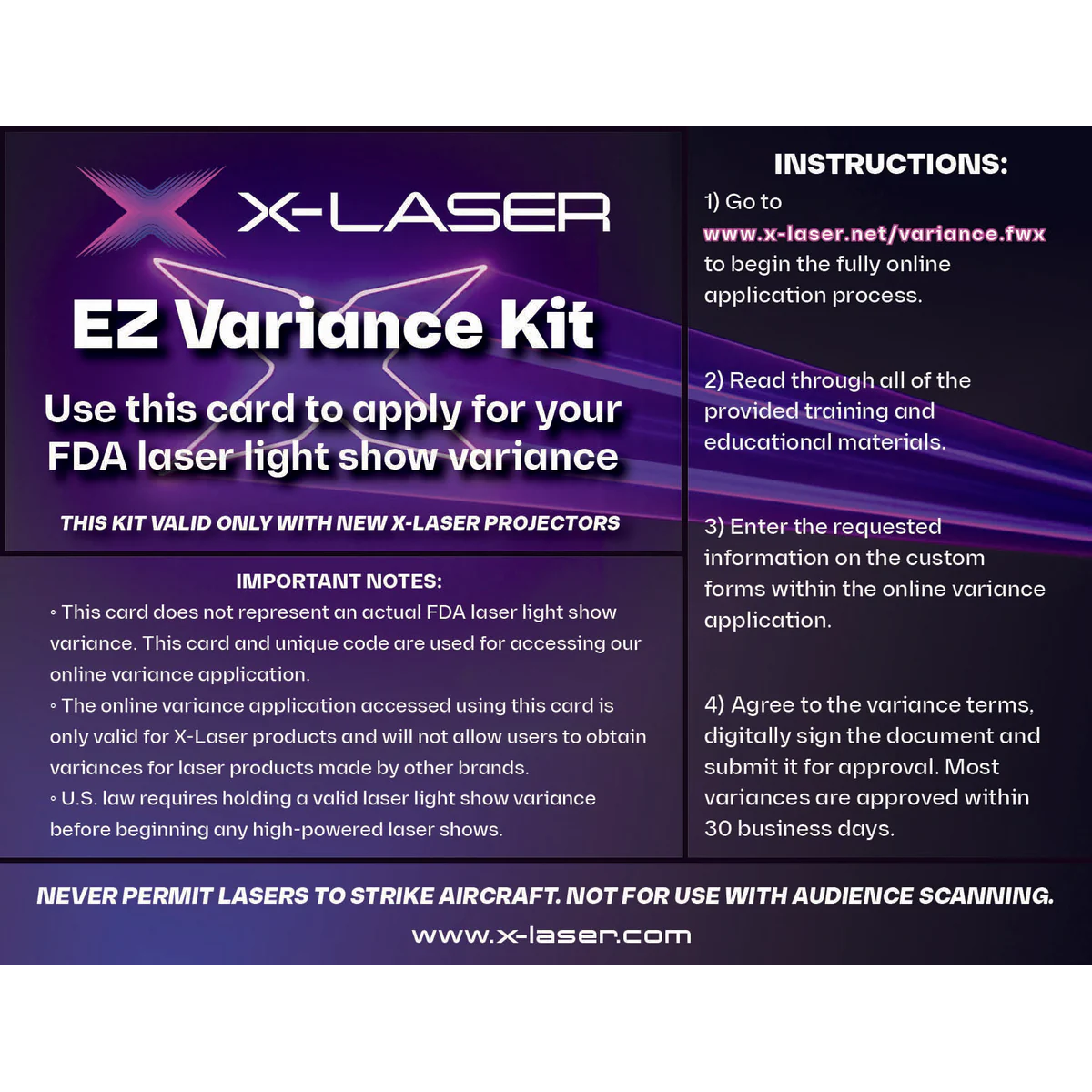 X-Laser EZ VARIANCE KIT
