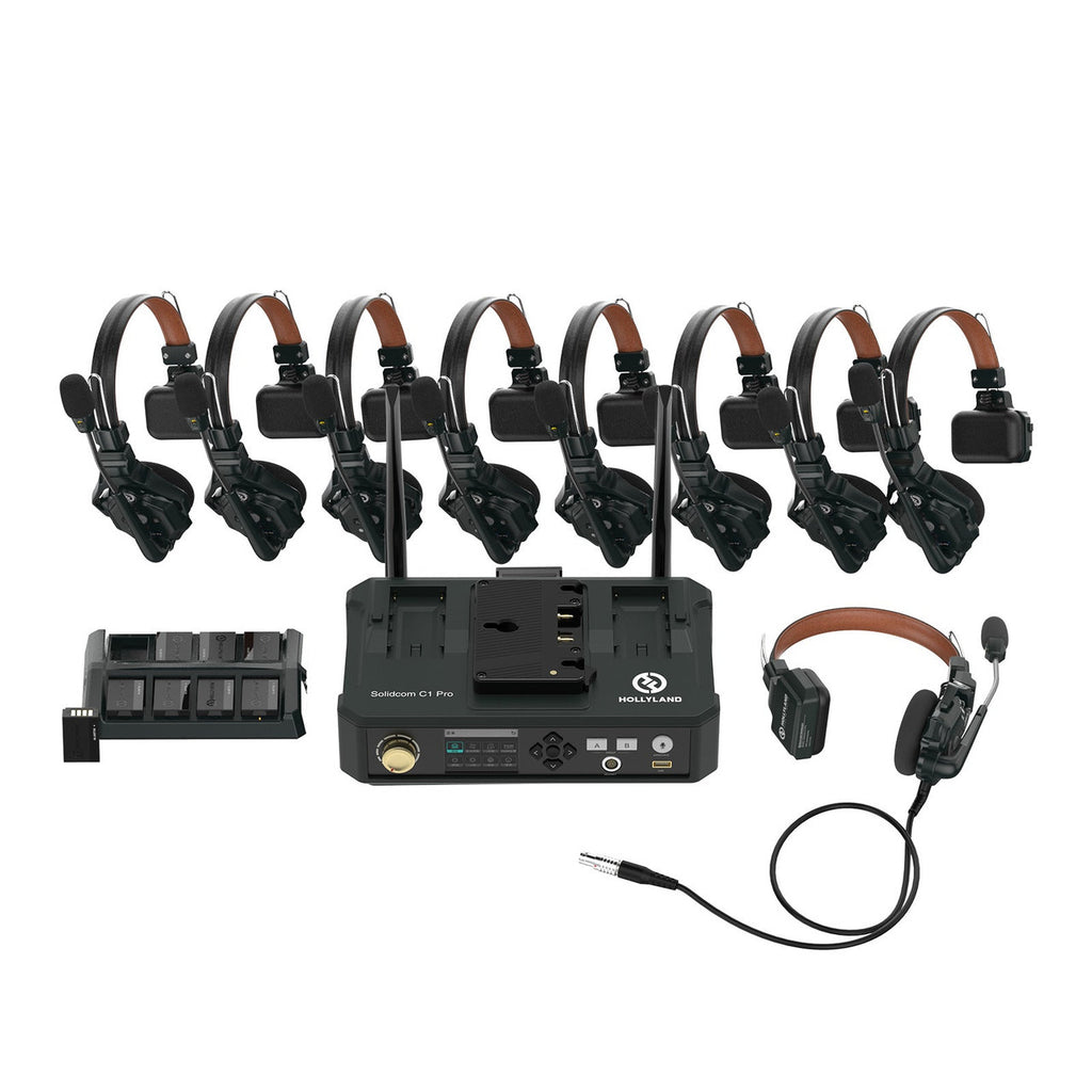Hollyland Solidcom C1 Pro-HUB8S(8-person headset System with Hub)Main SKU