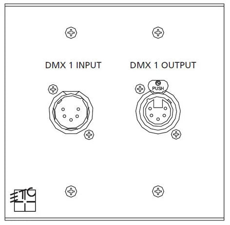 ETC ECPB DMX IN / DMX OUT