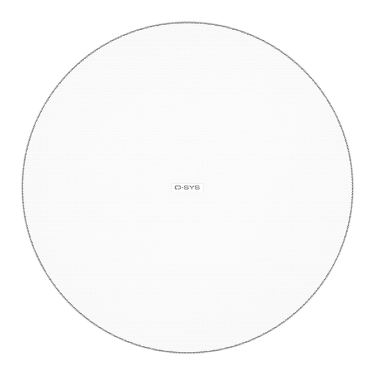 QSC {QSYS} AD-C6T-LPZB-WH