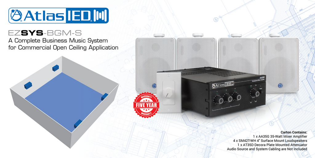Atlas Sound EZSYS-BGM-S