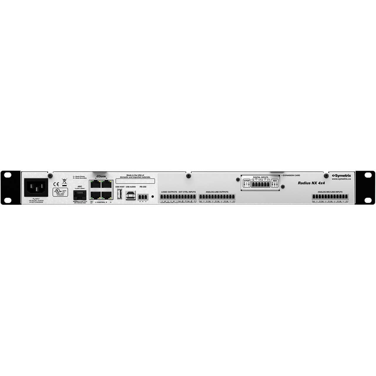 Symetrix Radius NX 4x4 USB-B (non-Dante)