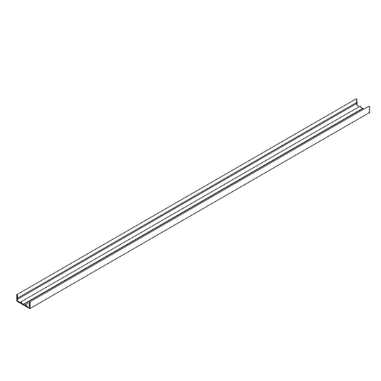 Martin Pro VC-Dot 9 Plastic Mounting Profile Black 1.2m