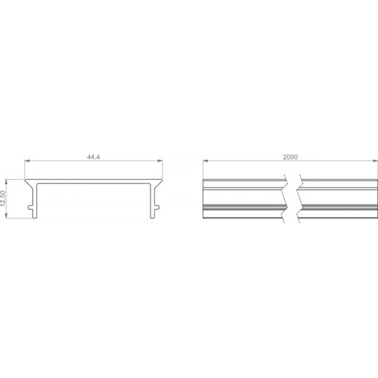 Martin Pro VC-Dot 9 Aluminium Profile Cover Black 2m