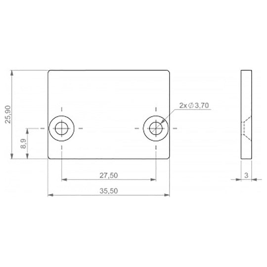 Martin Pro Set of 10 VC-Dot 4 Alu Profile Endcaps Grey
