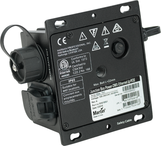 Martin Pro Passive Junction Box Power-DMX-Ethernet to PDE