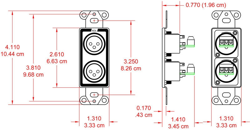 RDL D-XLR2FC