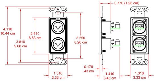 RDL D-XLR2M