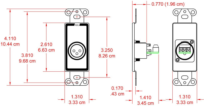 RDL D-XLR3F