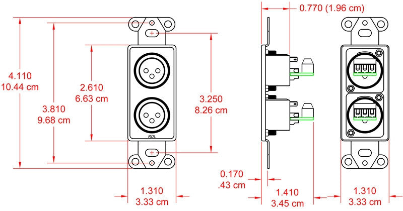 RDL DB-XLR2C