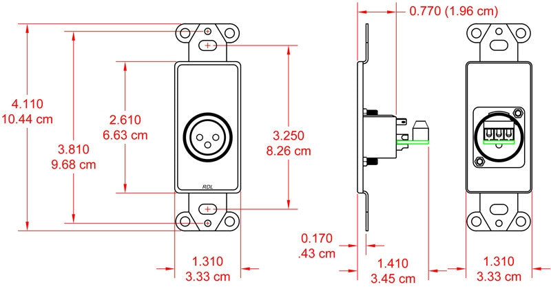 RDL-DB-XLR3F-2