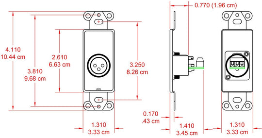 RDL DB-XLR3F