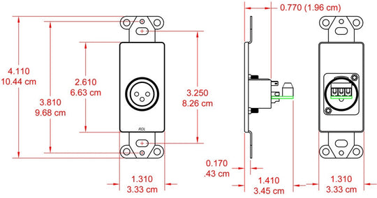 RDL DS-XLR3F