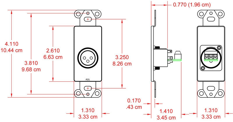 RDL DS-XLR3MC