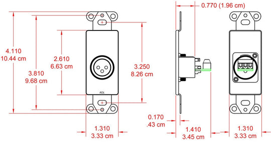 RDL DS-XLR3M