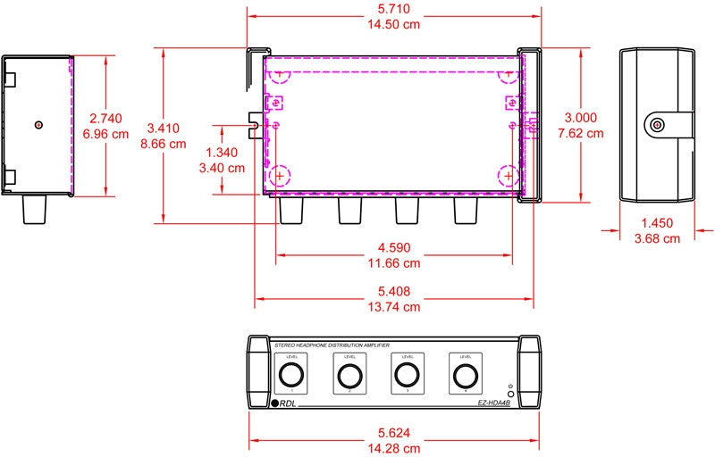 RDL EZ-HDA4B