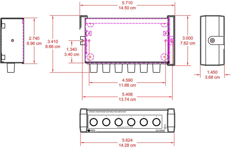 RDL EZ-HDA6X