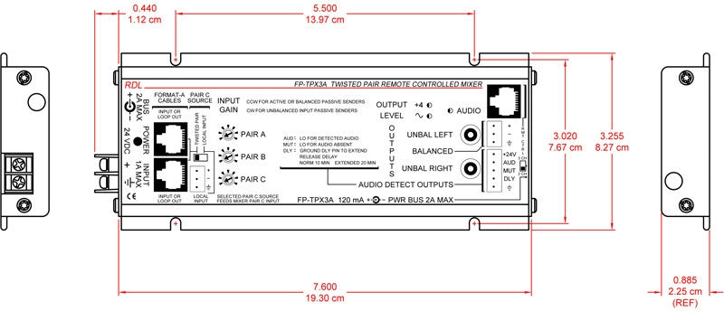 RDL FP-TPX3A