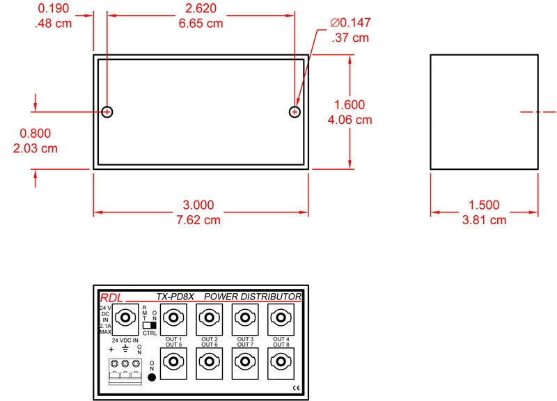 RDL-TX-PD8X