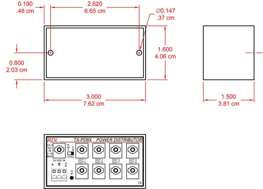 RDL TX-PD8X