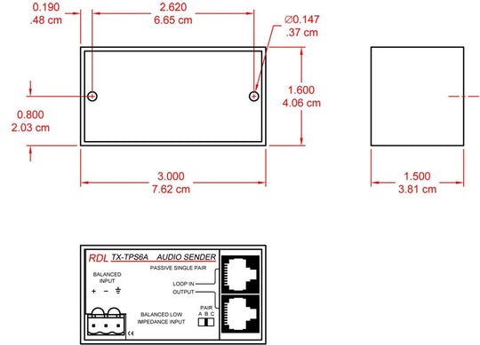 RDL TX-TPS6A
