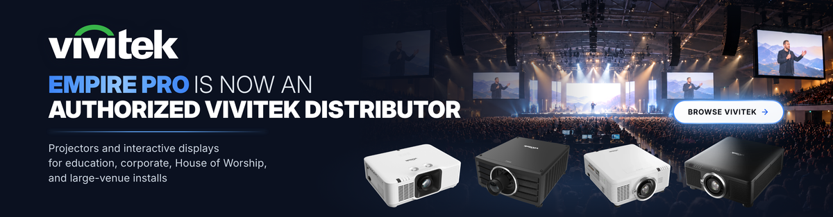 Vivitek. Empire Pro is now an authorized Vivitek distributor. Projectors and interactive displays for education, corporate, House of Worship, and large-venue installs.