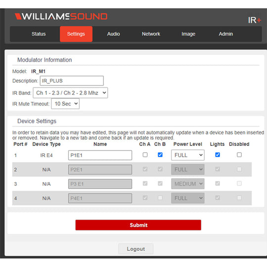 Williams Sound IR SY22 D