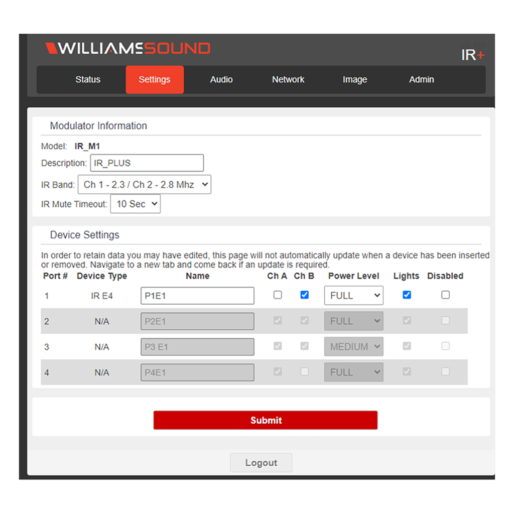Williams Sound IR M1
