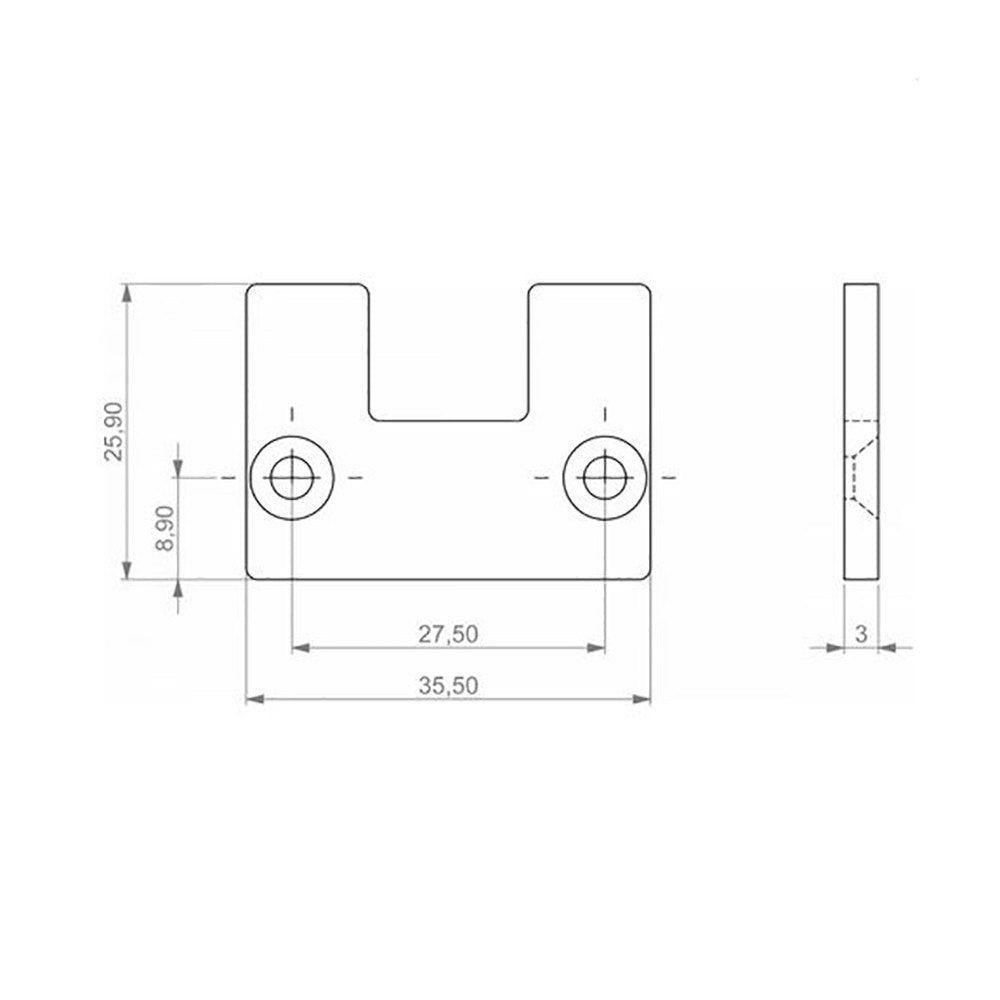 Martin Pro Set of 10 VC-Dot 4 Alu Profile CableEntry Endcaps Grey